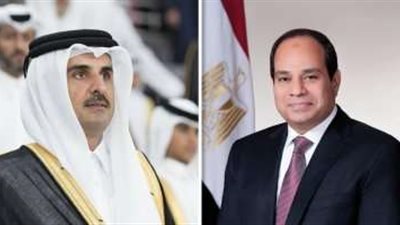 الرئيس السيسي وأمير قطر يرفضان أية محاولات لتصفية القضية الفلسطينية