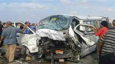 مصرع وإصابة 7 أشخاص في حادث انقلاب ميكروباص بالشرقية