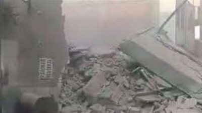 انهيار عقار مكون من طابقين بالمنيا دون وقوع إصابات