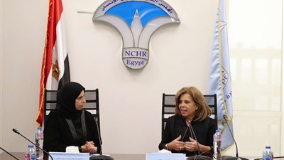 القومي لحقوق الإنسان يستقبل وزيرة التعاون الدولي القطرية