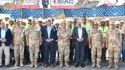 القوات المسلحة تنفذ مشروع إطلاق المياه بالترعة المغذية لمشروع شرق الريف المصرى