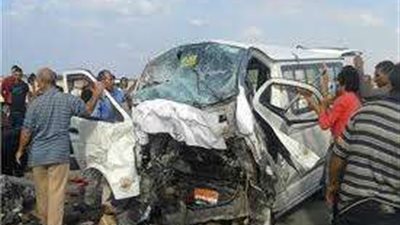 مصرع وإصابة 12 شخصًا إثر حادث تصادم ميكروباص مع ملاكي في بني سويف