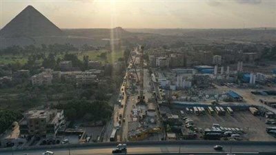 شاهد أعمال تنفيذ محطة حدائق الأهرام (صور)