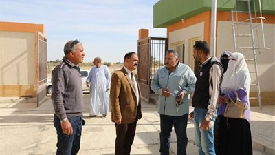 رئيس مياه أسيوط يتفقد دخول محطة صرف صحي على بن أبي طالب