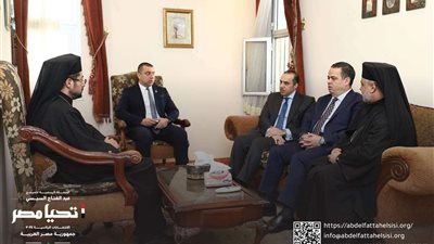 حملة المرشح الرئاسي عبد الفتاح السيسي تزور الكنيسة الكاثوليكية