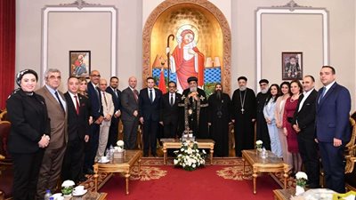 البابا تواضروس يستقبل المرشح الرئاسي فريد زهران