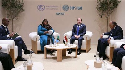 الرئيس السيسي يبحث مع نظيرته التنزانية سبل التعاون بشتى الأصعدة