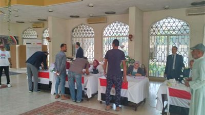 انتظام عملية التصويت في الانتخابية الرئاسية المصرية ببيروت