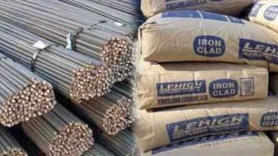 استمرار ارتفاع أسعار الحديد وانخفاض أسعار الأسمنت