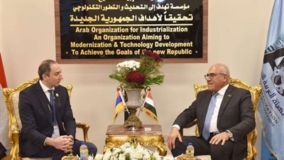 الهيئة العربية للتصنيع تجتمع مع وزير صناعة أرمينيا لتوطين التكنولوجيا