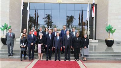 وزير العدل يستقبل رئيسي المحكمتين الدستوريـتين المصـرية والمـجـرية