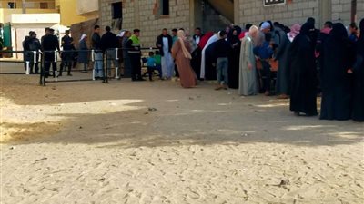 بئر العبد تنتصر لشهدائها.. الأهالي يتوافدون على اللجان الانتخابية للإدلاء بأصواتهم