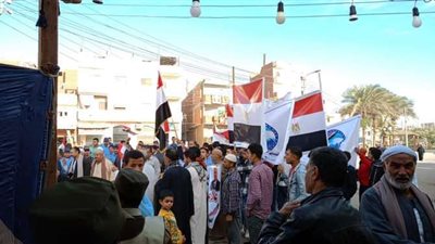 انتخابات الرئاسة 2024.. حشود كبيرة على لجان أشمون للإدلاء بأصواتهم