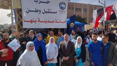 مستشفيات جامعة بنها تشارك في الانتخابات الرئاسية 2024 | صور