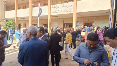 إقبال من المواطنين في المراغة بسوهاج للتصويت في الانتخابات الرئاسية