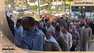 حملة المرشح الرئاسي السيسي: حشود كثيفة على لجان الاقتراع بالإسكندرية