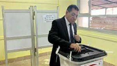 رئيس محكمة استئناف القاهرة يدلي بصوته في الانتخابات الرئاسية 2024