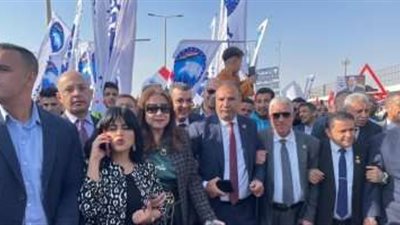 للحث على المشاركة بالانتخابات.. برلمانيون يحتشدون أمام لجان أكتوبر