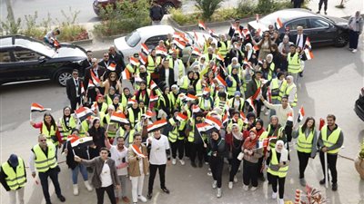 مسيرات حاشدة لأعضاء مصر أكتوبر للإدلاء بأصواتهم فى الانتخابات الرئاسية 2024