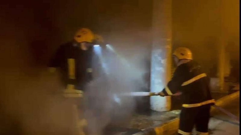 حريق شقة