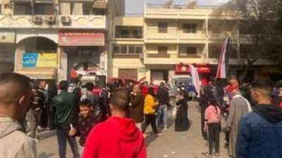 إقبال كبير من الناخبين على لجان المدارس بالعجوزة للإدلاء بأصواتهم