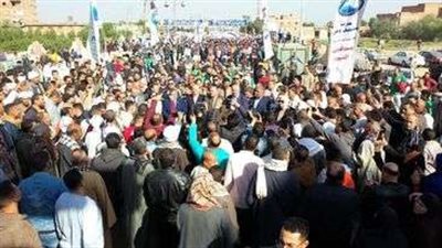 بمشاركة الآلاف من أبناء الفيوم.. مستقبل وطن ينظم مسيرة حاشدة بمركز الفيوم