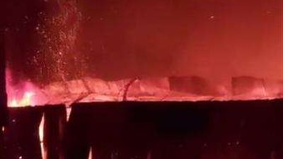 انتداب المعمل الجنائي لمعاينة حريق معرض ملابس كفر الشيخ