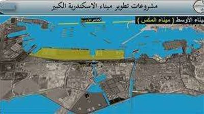 انتظام حركة الملاحة وتداول البضائع بميناء الأسكندرية خلال 24 ساعة