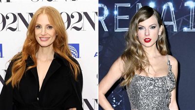 تايلور سويفت تساند جيسكا تشاستين في فترة انفصالها بمجموعة أغاني