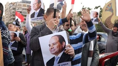 مسيرات حاشدة بالقاهرة والمحافظات احتفالا بفوز الرئيس السيسي بولاية جديدة