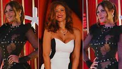 هيدي كرم تلفت الأنظار بفستان جريء فى مهرجان الجونة