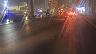 إغلاق شارع جسر السويس بسبب هبوط أرضي في منطقة حديقة بدر