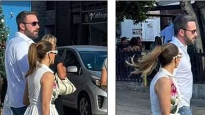 بن أفليك وجينيفر لوبيز يلتقطون صور داخل متجر باستقبال العام الجديد