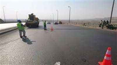 انهيار جزء من محور الفريق كمال عامر ببولاق الدكرور