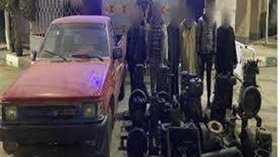 ضبط تشكيل عصابي تخصص في سرقة ماكينات الري بالشرقية