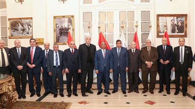 المستشار عادل فهيم يستقبل رئيس هيئة قضايا الدولة وعدد من مُستشاري الهيئة