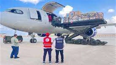 بحمولة 40 طناً.. إقلاع الطائرة الإغاثية الـ40 من الجسر الجوي الكويتي لدعم غزة