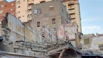 إنهيار عقار مكون من 4 طوابق بالإسكندرية دون وقوع إصابات
