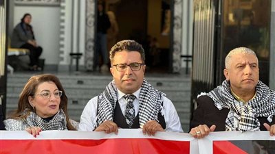 كتلة الحوار  ينظم وقفة تضامنية مع الشعب الفلسطيني