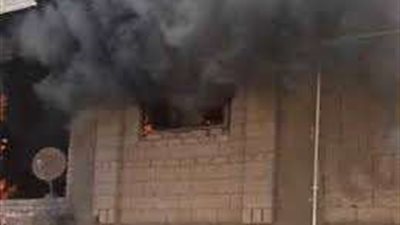 حريق هائل أعلى سطح فندق شهير في الدقي