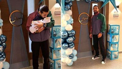 أحمد بتشان يعبر عن سعادته باستقبال مولوده الجديد