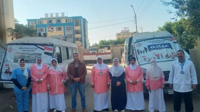 صحة بني سويف: الكشف على 1935 مواطن في قافلة مجانية بقرية قاي