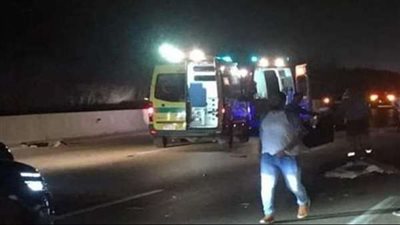 اختلال عجلة القيادة وراء حادث تصادم 9 سيارات أعلي الطريق الدائري