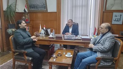 النائب أحمد البرلسي يستقبل وفد الاتحاد الأوروآسيوى بالمحلة