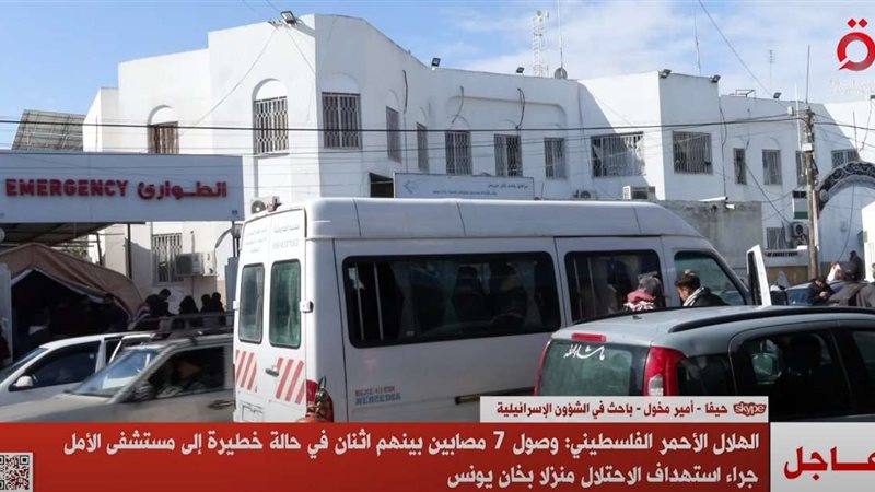 قصف منزل في خان يونس