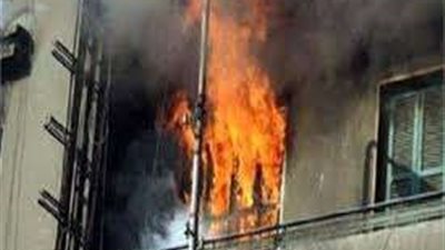 تفاصيل إصابة شخص في حريق شقة سكنية في العمرانية