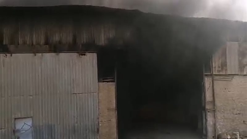 حريق مصنع