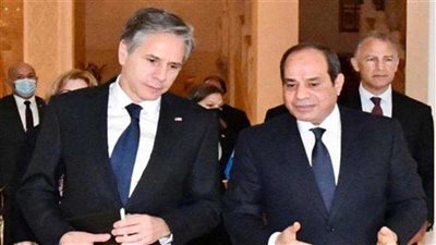 الرئيس السيسي يلتقي وزير الخارجية الأمريكي