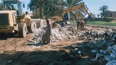 إزالة 22 حالة تعدي على أملاك الدولة بالمرحلة الأولى من الموجة الـ 22 للإزالات