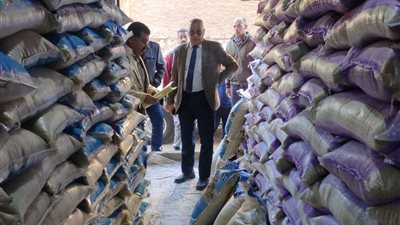 التحفظ على سلع غذائية داخل مصنع بدون ترخيص بالمنيا